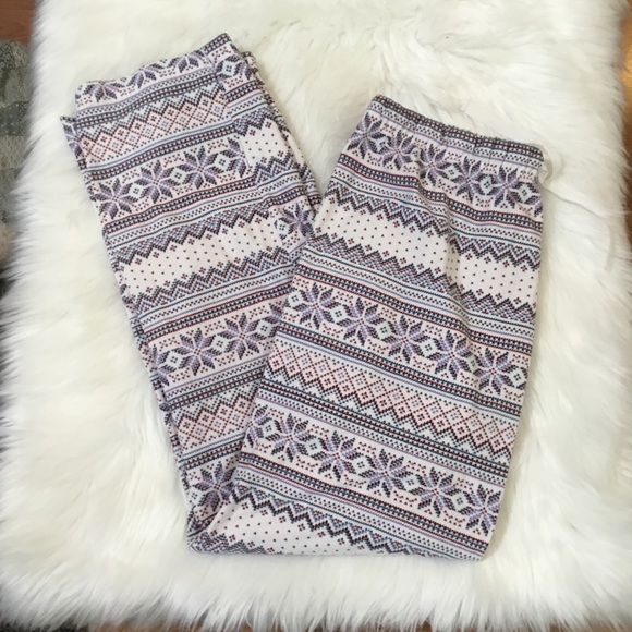 NAUTICA snowflakes themed medium pajama loungewear pants - Picture 1 of 14